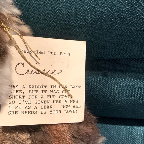 Real Rabbit Fur Bunny - Picture 2 of 3